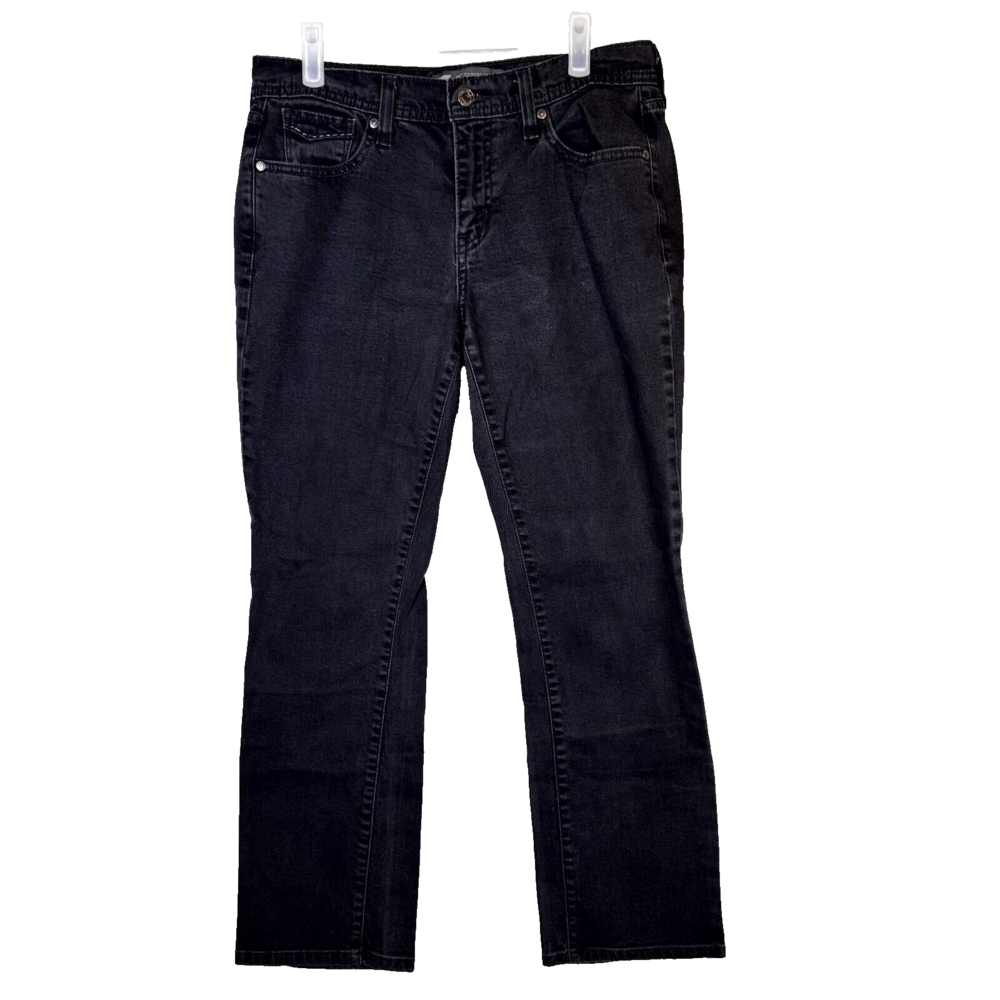 Levi’s 505 Women’s Jeans Size 18 Black Denim Straight Leg Stretch Mid Rise